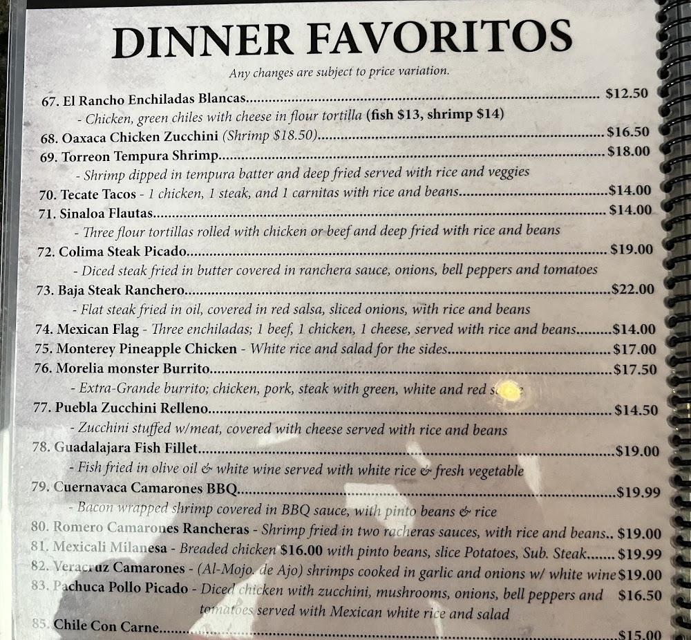 Olvera's Menu image 4
